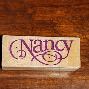 "Nancy" Wooden Stamp